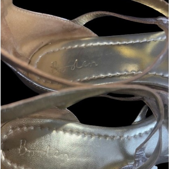 Boden Gold Leather Gladiator Sandals sz 8 - Picture 6 of 6